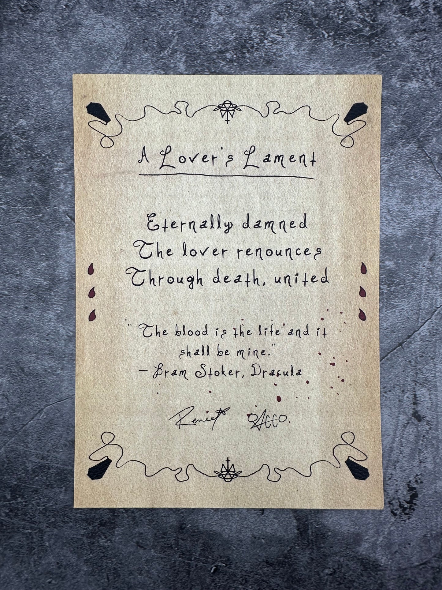 A Lover’s Lament
