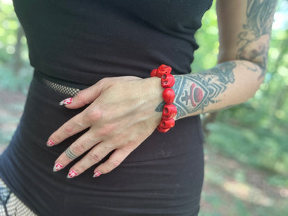 Red Skull Bracelet