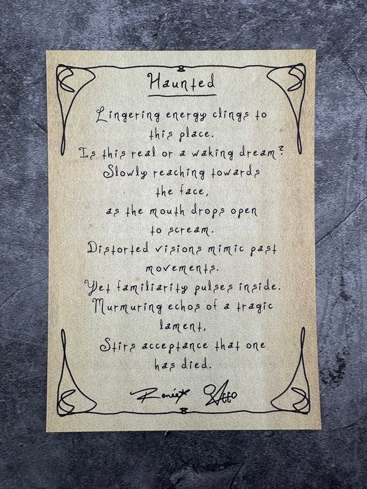 Haunted, card only