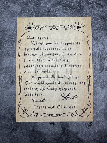 Attachment, card only