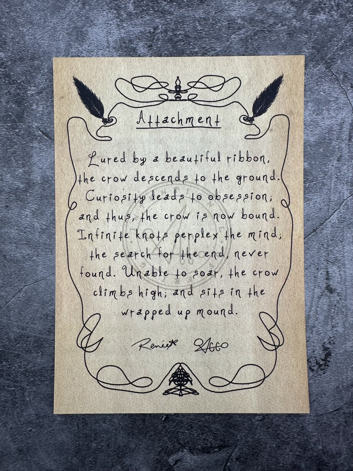 Attachment, card only